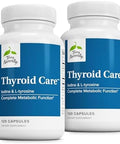 Terry Naturally Thyroid Care Immune Health & Energy Support Formula Nutritional Supplement With Iodine For Thyroid Health Support Wellness Supplement With Ltyrosine 120 Capsules (Pack Of 2)