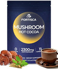 Fortisca Mushroom Hot Cocoa Powder With Magnesium Glycinate L Theanine Reishi Tryptophan 741Oz
