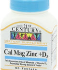 21St Century Cal Mag Zinc +D Tablets 90 Count (Pack Of 2)