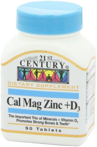 21St Century Cal Mag Zinc +D Tablets 90 Count (Pack Of 2)