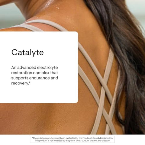 Thorne - Catalyte - Electrolyte Replenishment And Energy Restoration Supplement - No Artificial Sweeteners - Nsf Certified For Sport- Lemon Lime 11.01 Oz