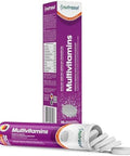 Nutrazul Multivitamin Effervescent Tablets 60 Tablets Immune Support With 9 Essential Vitamins Perfect For Daily Wellness For Adults & Kids Orange Flavor