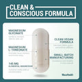 MacuHealth Magnesium Glycinate and LThreonate 145mg 90 Capsules Highly Absorbable Magnesium for Energy Calm and Focus Gentle on Stomach Vegan NonGMO Premium Chelated Magnesium Supplement