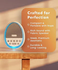 Drowseflow White Noise Sound Machine For Sleep 29 Non-Looping Sleep Sounds 7-Color Nightlight 4 Timers Memory Usb-C Charging Hanging Rope For Crib/Stroller For Baby Kids Adults Travel.