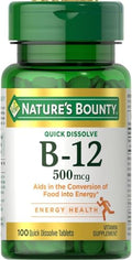 Nature'S Bounty Vitamin B-12 500 Mcg 100 Count