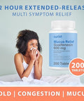 Curist Guaifenesin 600 Mg Extended Release Tablets (200 Dye Tablets) Expectorant Mucus Relief Uniqus Guaifenesin 600 Mg (Bulk Pack)