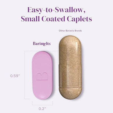 Barimelts Once Daily Bariatric Multivitamin With Iron, 60 Easy-Swallow Caplets (2-Month Supply), Multivitamin For Women, Multimineral Complex, Supports Nutrition After Bariatric SurgeryÃƒÂ¢Ã¢â€šÂ¬Ã¢â‚¬Â¹