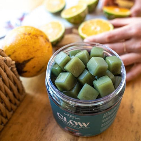 A Superfoods Sea Moss Glow Gummies Hair Skin & Nails Vitamins With Seamoss Pearl Powder Vitamin E Aloe Vera Liposomal Vitamin C And Irish Sea Moss Gummies For Women & Men 60 Count