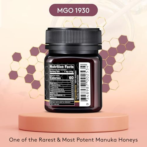 NatureÃ¢â‚¬â„¢s Gold Raw Manuka Honey, Certified High MGO | Authentic MGO, 100% Pure Genuine Traceable Hive to Home