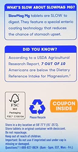 Slowmag Slowmag Magnesium Chloride With Calcium Packaging May Vary 60 Count (Pack Of 2)