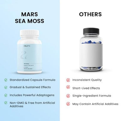 Mars By Ghc Surge Natural Sea Moss Caps (60N) Pack Of 1