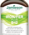 Jamieson Iron + Vitamin B12 45 Chewable Tabs