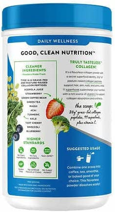 Orgain Collagen Superfoods with 20 Grams of GrassFed Collagen and Vitamin C Unflavored 25.6 oz