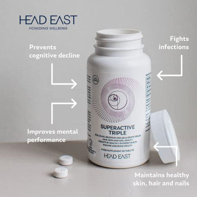 Head East Super Active Triple with Zinc Selenium and Iodine