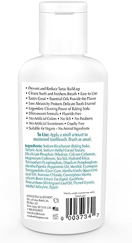 Ecodent Tartarguard Baking Soda Toothpowder Enzyme Cleaning Action For Tartar Control Sls Fluoride Toothpaste Alternative Fresh Mint Tooth Powder 2 Oz (Pack Of 2)