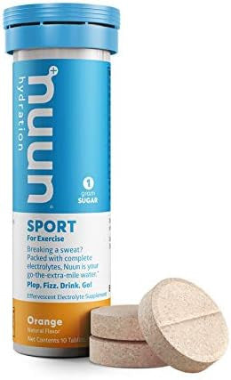 Nuun Sport: Orange Electrolyte Enhanced Drink Tablets (6 Tubes Of 10 Tabs) Previously Nuun Active
