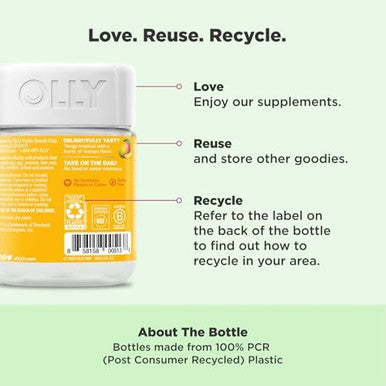 Olly Probiotic Gummy Immune And Digestive Support 1 Billion Cfus Chewable Probiotic Supplement Mango 25 Day Supply 50 Count