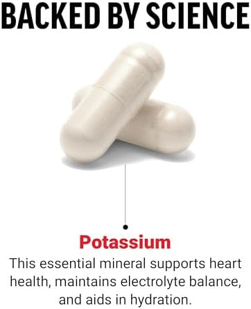Force Factor Potassium Citrate Potassium Capsules To Support Cardiovascular Health Promote Electrolyte Balance And Boost Hydration Ideal For Athletes 180 Vegetable Capsules