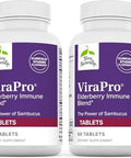 Terry Naturally Virapro Supplement With Herbal Blend For Immune Support Supplement With Elderberry Zinc & Selenium Support Immune Response 60 Tablets (2 Pack)