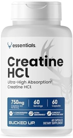 Bucked Up Creatine Hcl 750Mg Serving 60 Servings (60 Capsules)