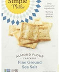 Simple Mills Almond Flour Crackers Fine Ground Sea Salt Gluten Free Vegan Healthy Snacks 4.25 Ounce (Pack of 1)