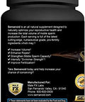 Semanoid (60 Caps) Maximum Fertility Formula And Semen Volumizer - Advanced Fertility Ingredients And Male Prenatal Vitamin Blend, 1 Month Supply