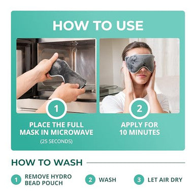 Myhalos ' Heated Eye Mask For Dry Eyes - Steam Warm Compress For Eyes - Remove Styes Chalazion Therapy Warming And Heating Pad Hot Compress - Moist Heat Mask For Blepharitis & Mgd - Fsa Hsa Eligible