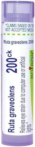 Boiron Ruta Graveolens 200Ck For Eye Strain Due To Computer Use Or Artificial Lights 80 Pellets