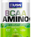 USN Supplements BCAA Amino + Supplement, Green Apple, 11.60 Oz