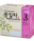 Ssanggye Wild Mulberry Leaves Tea 1.0g X 40 Tea Bags, Premium Korean Herbal Tea Hot Cold Caffeine-free Herb Savory 4 Seasons Great Daily Drink Made in Korea