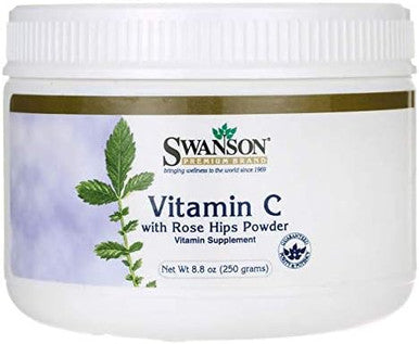 Swanson Vitamin C with Rosehips Powder 8.8 Ounce (250 g) Pwdr