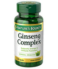 Nature's Bounty Ginseng Complex 75 Capsules