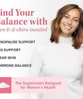 MyoInositol Powder Complex and Herbal Hormone Balance Tincture Hormone Balancing Bundle with MyoInositol and DChiro (30 Servings) and PMS Menopause and Menstrual Support Liquid (60 Servings)