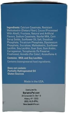Bariatricpal 15G Protein Aspartame Pudding & Shake Creamy Chocolate With Fiber (1Pack)