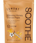 Egmont Honey Manuka Honey Throat Pops 20 Count Umf 15+ Zealand Honey With Vitamin C Natural Soothing Lollipops For Kids & Adults