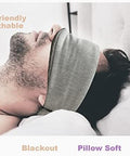 Fan Wu 100 Breathable Cotton Sleep Mask Zero-Pressure Eye Mask For Side Sleepers 99 Blackout For Travel & Home Use - Includes A Premium Travel Pouch