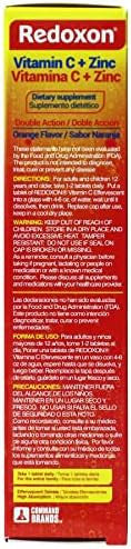 Redoxon Vitamin C + Zinc, Effervescent Tablets Of Vitamin C And Zinc, Helps Support Your Immune System, Orange Flavor, 20 Effervescent Tablets, 2.82 Oz, Box