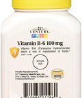 21St Century Vitamin B6 100 Mg 110 Count