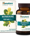 Himalaya Berberine For Balanced Support Digestion & Immune System Support 500 Mg 60 Vegetarian Capsules 1 Month Supply