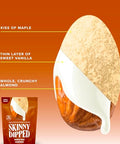 SkinnyDipped Maple Kiss and Pumpkin Spice Almonds Variety Pack Bundle, Healthy Snack, Plant Protein, Gluten Free, 3.5 oz Resealable Bags, Pack of 5, Limited Edition