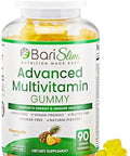 Barislim Advanced Bariatric Multivitamin Gummies - Specially Formulated Bariatric Vitamins For Patients After Weight Loss Surgery - Supports Energy & Immune Health Pineapple (90 Vegan Gummies)