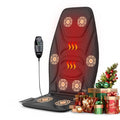 Comrelax Portable Back Massager With Heat & Vibration - Deep Tissue Pain Relief For Shoulder Back Lower Back And Thighs - Office Chair Massage Pad Ideal For Men And Women