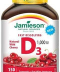 Jamieson Vitamin D3 1000 Iu FastMelting Natural Wild Cherry 150 Tabs