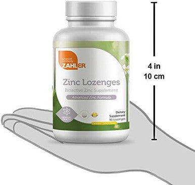 Zahler Zinc Lozenges, 35Mg Chewable Zinc Tablets, Immune Support Antioxidant Supplement, Great Tasting Zinc For Kids And Adults, Certified Kosher, 90 Lozenges