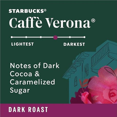 Starbucks K-Cup Coffee Pods, Dark Roast Hot or Iced Coffee, CaffÃƒÆ’Ã‚Â¨ Verona, 24 Keurig Pods