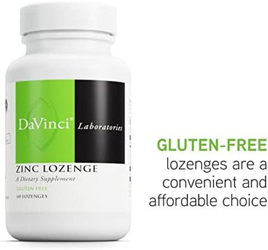 Davinci Labs Zinc Lozenge Dietary Supplement To Support Fertility Immunity Joint Health And Skin With 23 Mg Zinc Per Serving Gluten Lemon Flavor 60 Lozenges