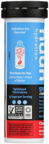Nuun Energy Cherry Limeade Electrolyte + Caffeine Tablets (6 Tubes Of 10 Tabs)6