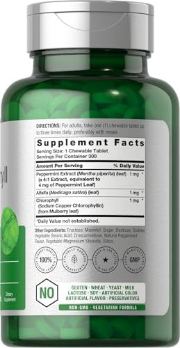 Horbaach Chlorophyll Pills 300 Chewable