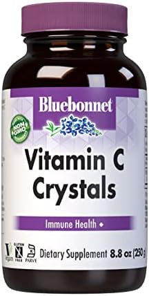 Bluebonnet Nutrition Vitamin C Crystals For Immune Health For Antioxidant Protection Soy Gluten Nongmo Kosher Dairy Vegan Powder 4.4 Oz (125 G)