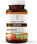 Secrets of the Tribe Neem 60 Capsules, 1000 mg, Neem (Azadirachta Indica) Dried Leaf (60 Capsules)